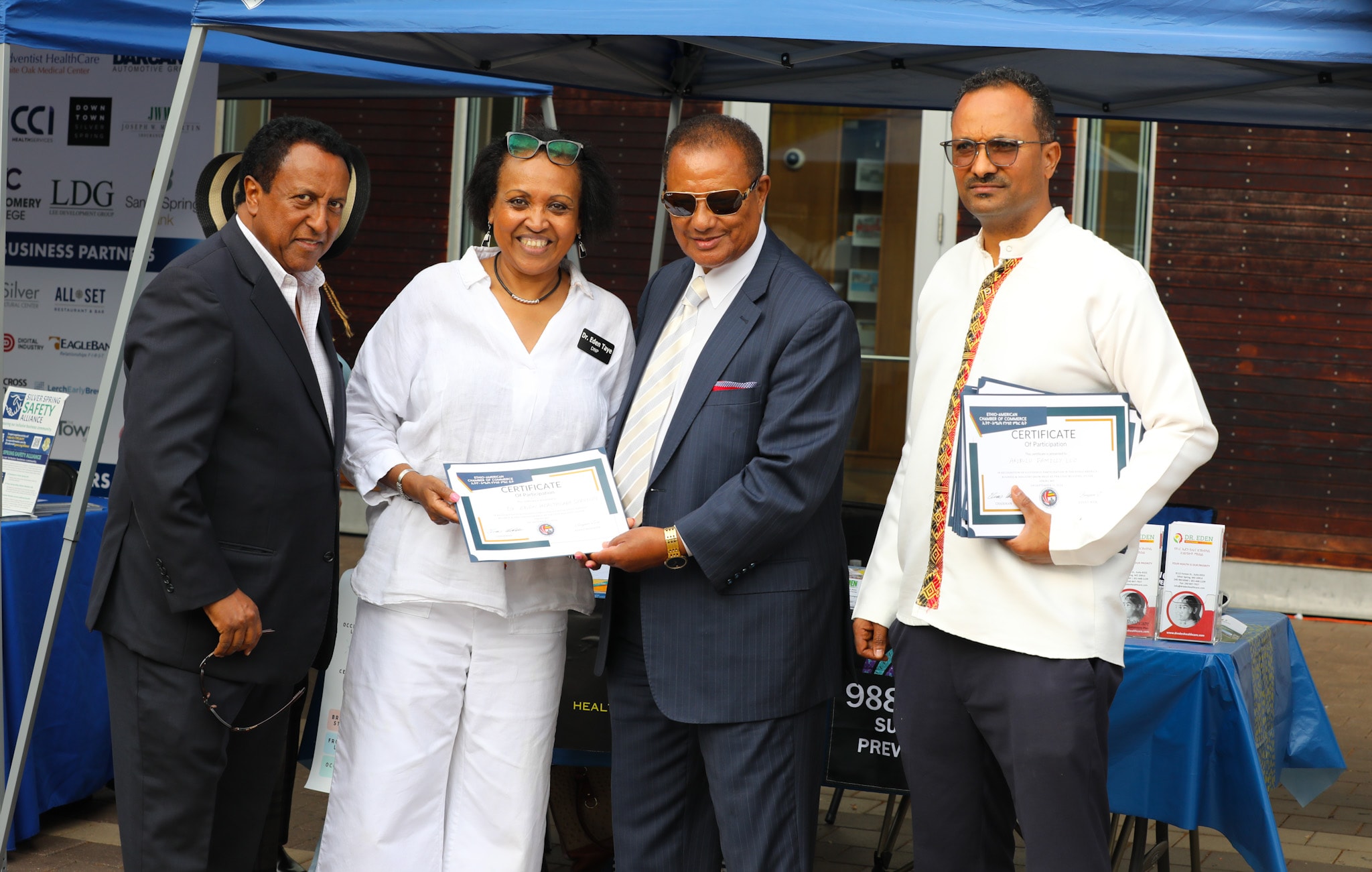 Certificate presentation at the Business Industry Show 2024
