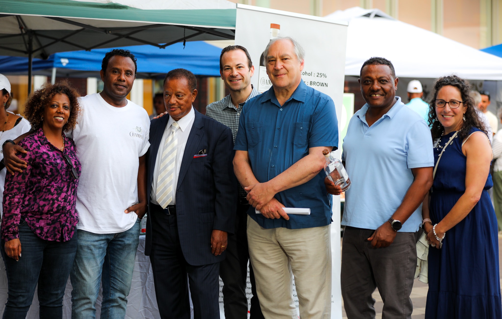 Community group gathered at the Business Industry Show 2024